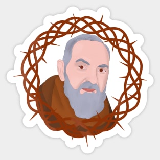 Saint Pius of Pietrelcina Padre Pio Sticker